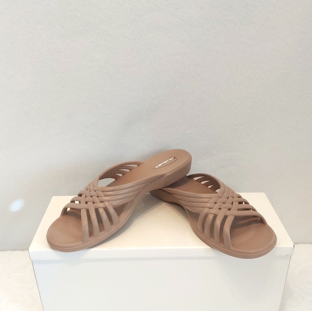 Okabashi women slip/slide on comfort sandal sz 7.5